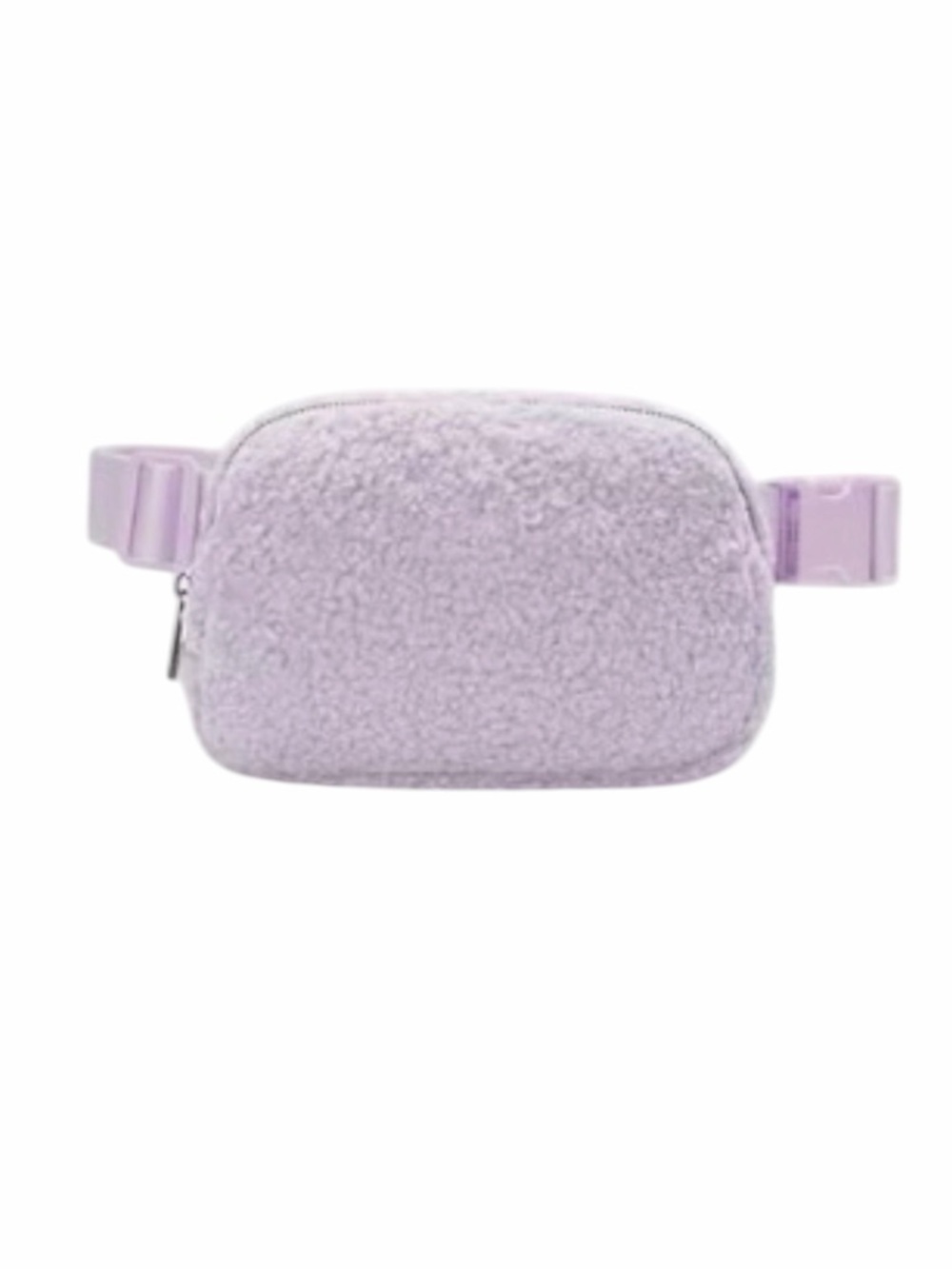 Light Violet Sherpa Belt Bag With Adjustable Waist Belt New Without Tags
